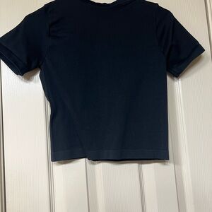 Classic Black Womens Cropped T-Shirt